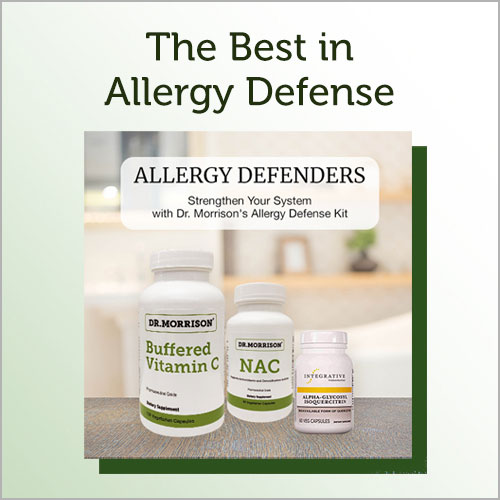 The Best in Allergy Defense: strengthen your system with Dr. Morrison's Allergy Defense Kit