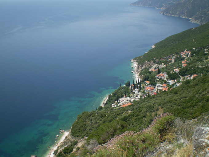 The view from mount Athos, 2005.