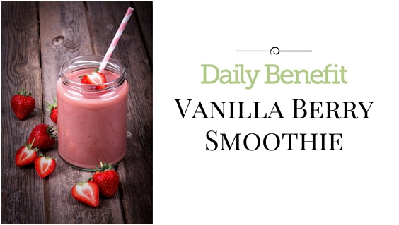 Our Love Letter to You: Vanilla Berry Smoothie