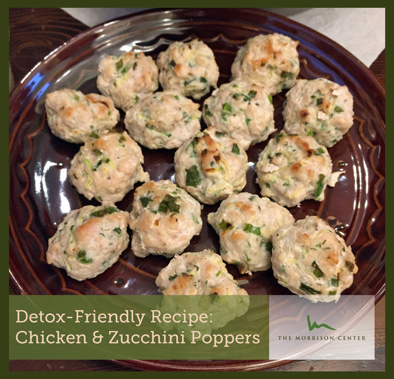 Detox Recipe: Chicken & Zucchini Poppers